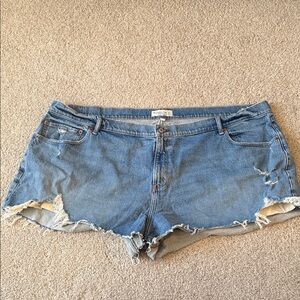 Abercrombie & Fitch Light Blue Jean Shorts